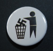 Button: Halt deine Stadt sauber! Schwarz auf weiß-0