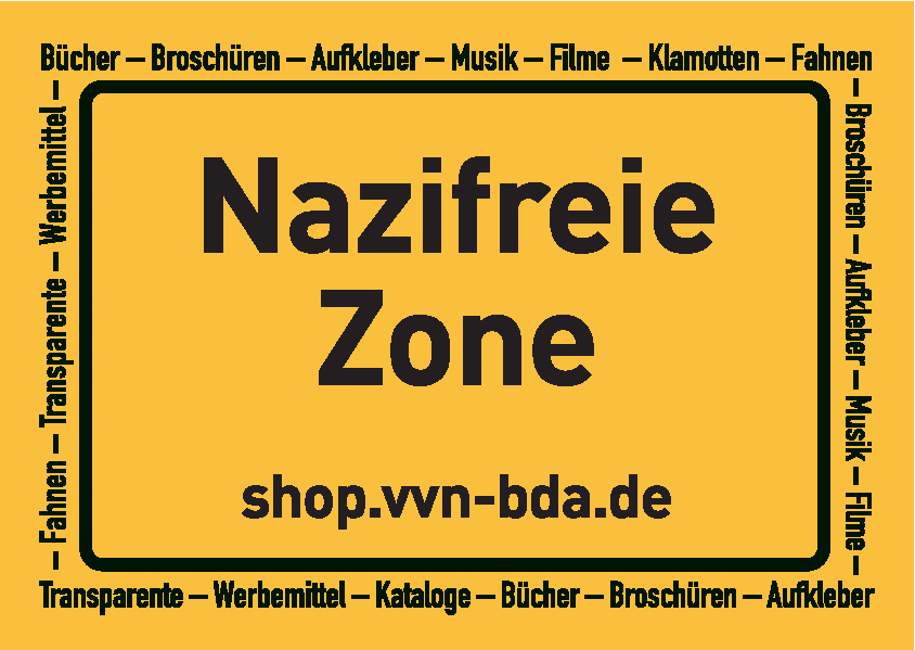 Aufkleber: Nazifreie Zone, A7 (100 Stück)-0