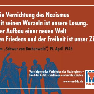 Aufkleber "Schwur von Buchenwald" (100 Stück)-0