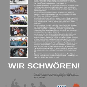 Plakat "Der Schwur von Buchenwald" (Denkmal)-0