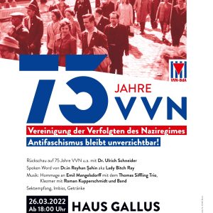 Plakat "75 Jahre VVN"-0