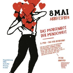 Plakat " 8. Mai - Morgenrot der Menschheit" (DIN A3)-0