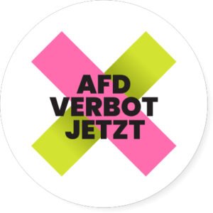 Bierdeckel-Set der Kampagne "AfD-Verbot jetzt!"